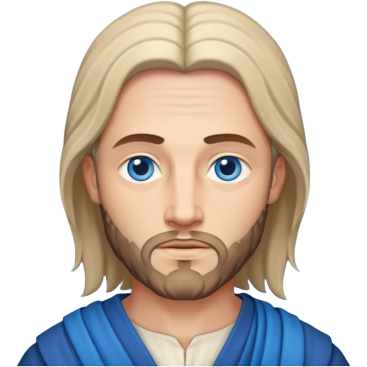 Judas the disciple with blue eyes emoji