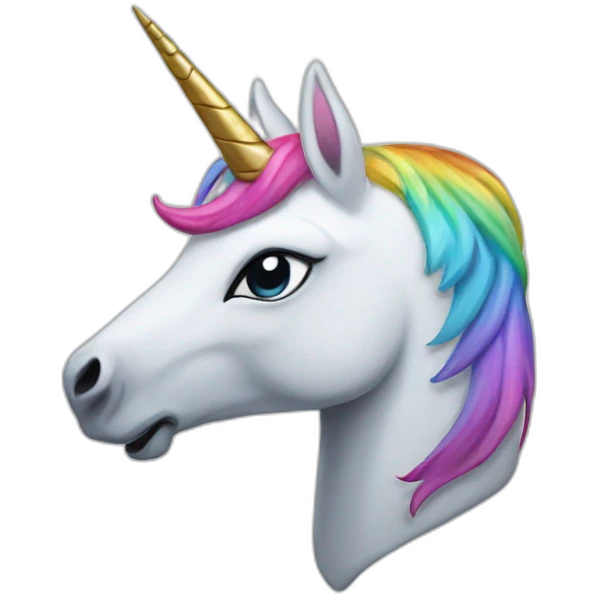 unicorn head yarmulke emoji