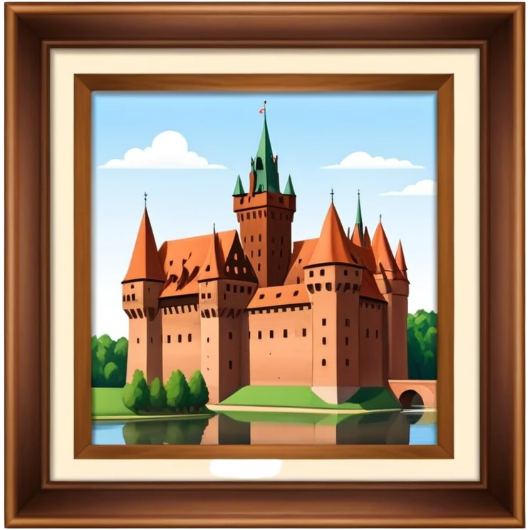 Cinematic Realistic Malbork Castle  Emoji emoji