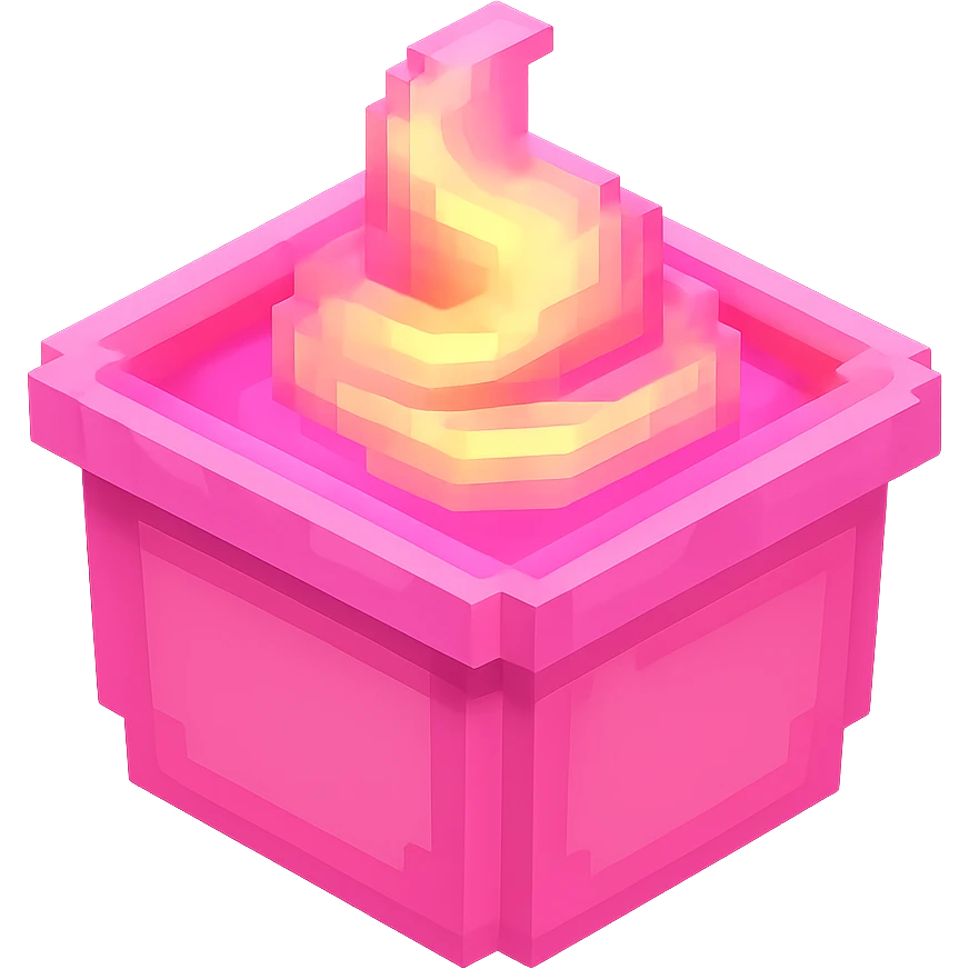 сделай соус из фастфуда розовый светящийся, no background  emoji