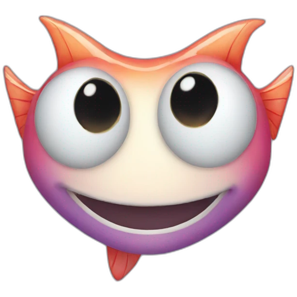 half jester half fish emoji