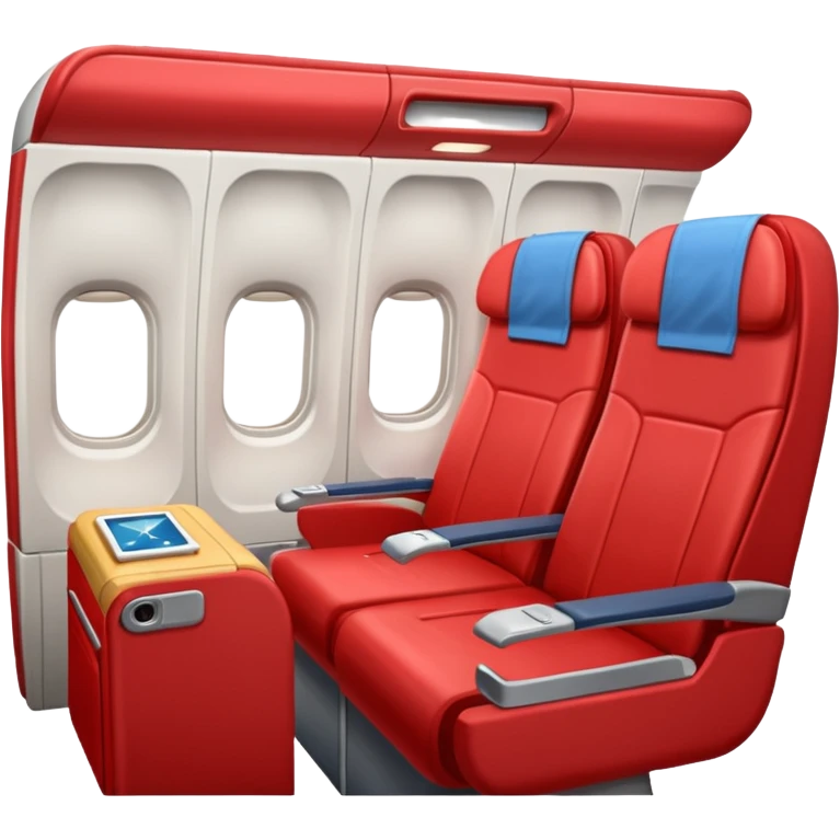 red plane cabin first class emoji