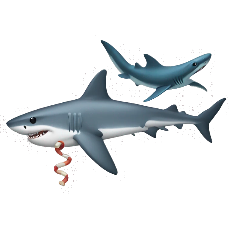 Shark and monkey emoji