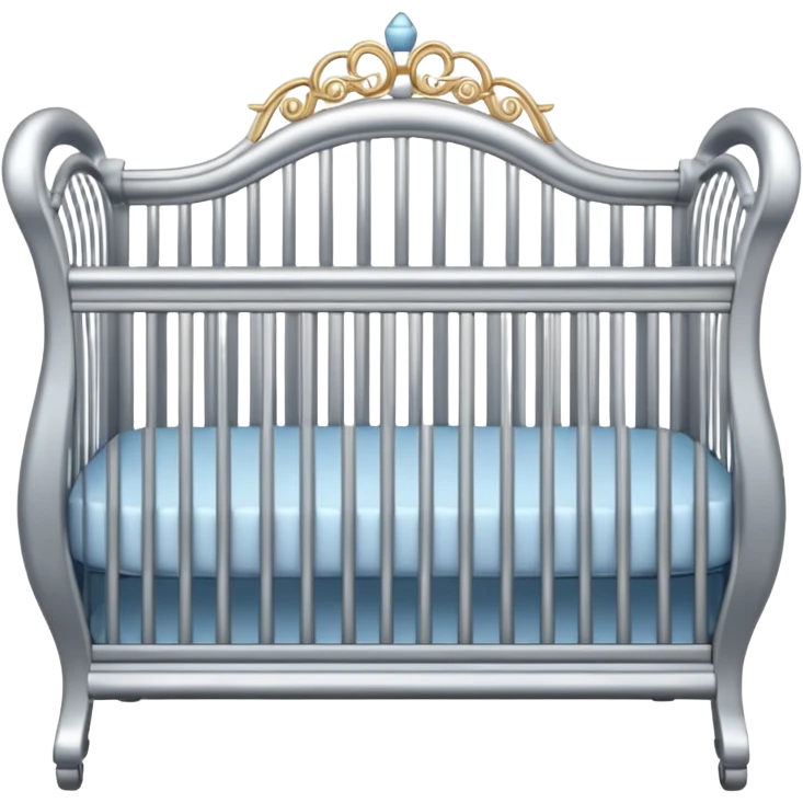 Platinum baby crib emoji