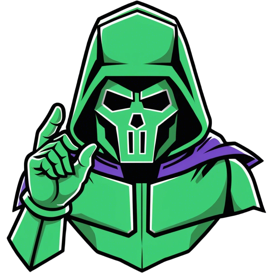 Dr doom salute hand on forehead emoji