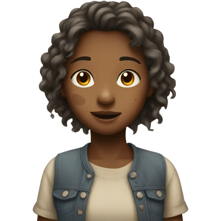 poor girl asking money emoji