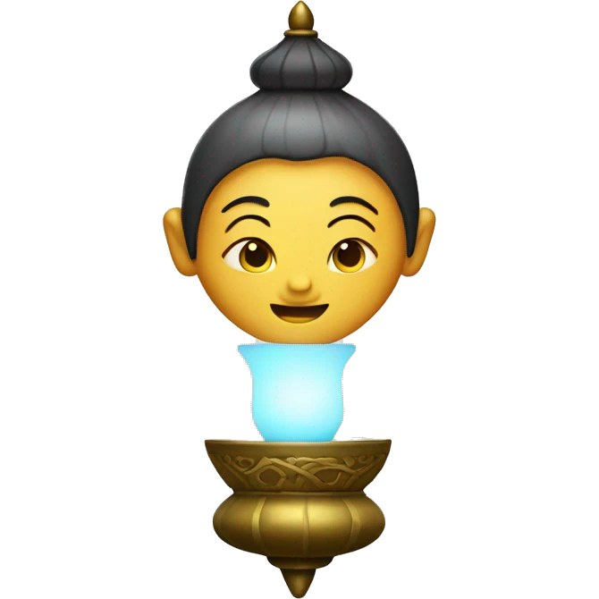 Asian genie in a lamp  emoji
