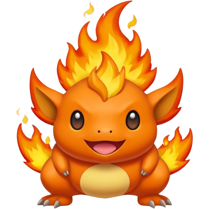 Crocalor-Pokémon, full body emoji