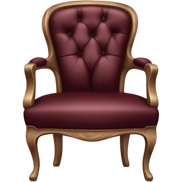 burgundy luxury chair emoji