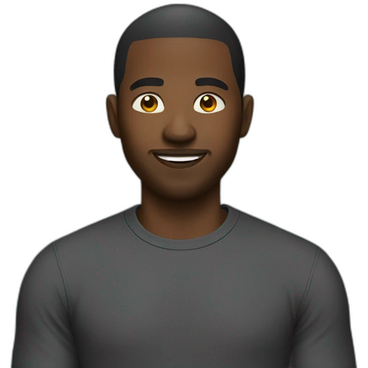 black man gaming emoji