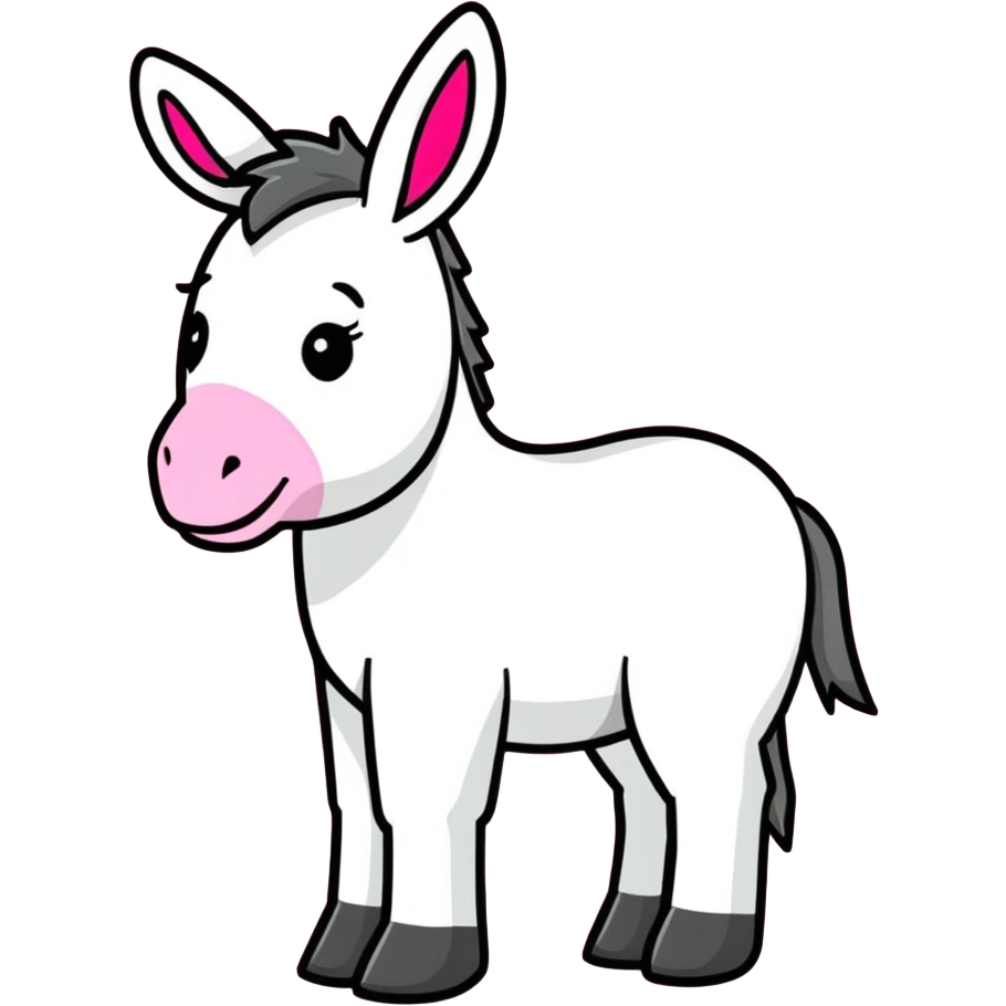 pink donkey emoji
