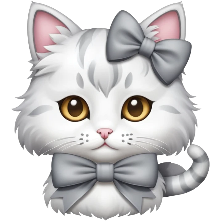 cat with bow emoji