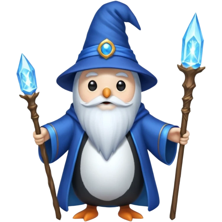 Penguin Wizard emoji