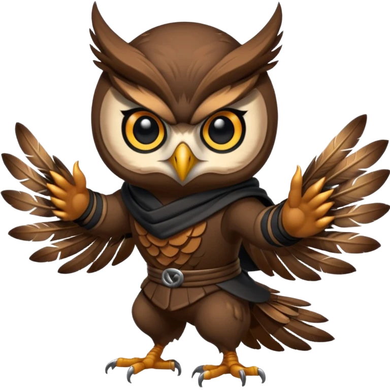 A ninja owl emoji