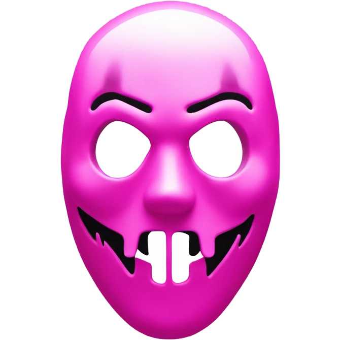 pink ghostface emoji