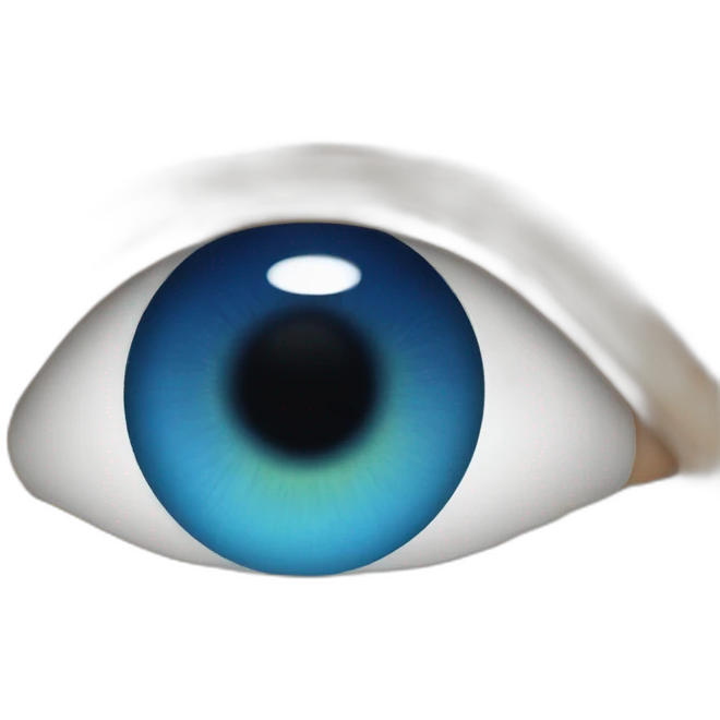Blue eye emoji