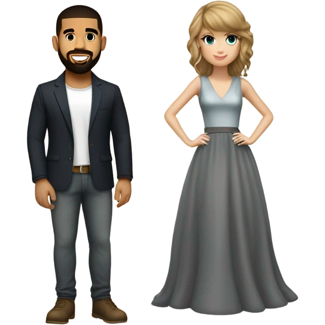 taylor swift and drake emoji