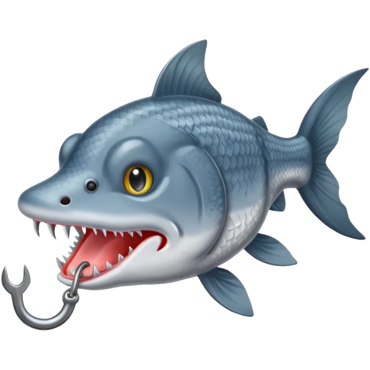 catfish biting hook emoji
