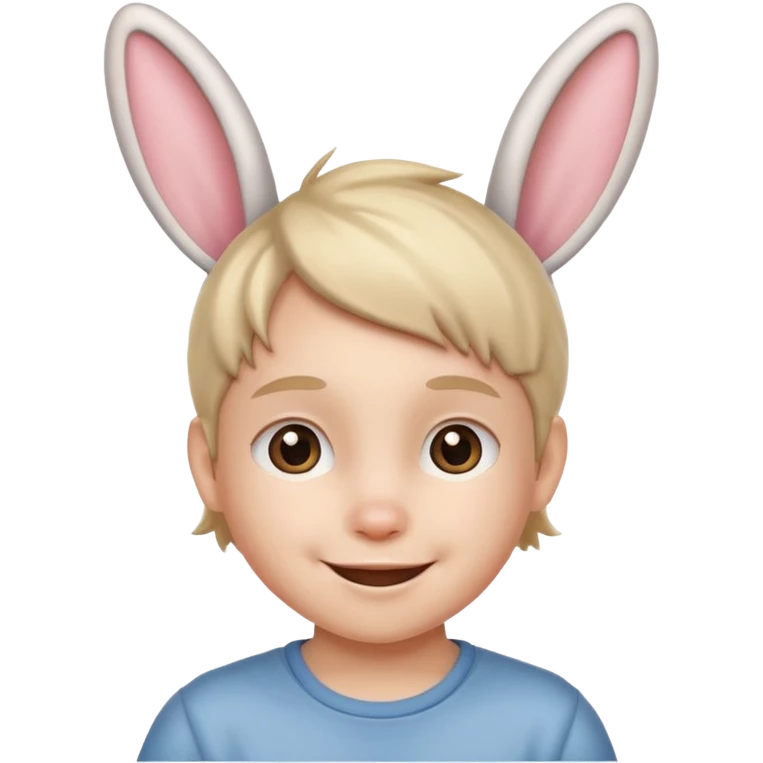 kid with bunny ears emoji
