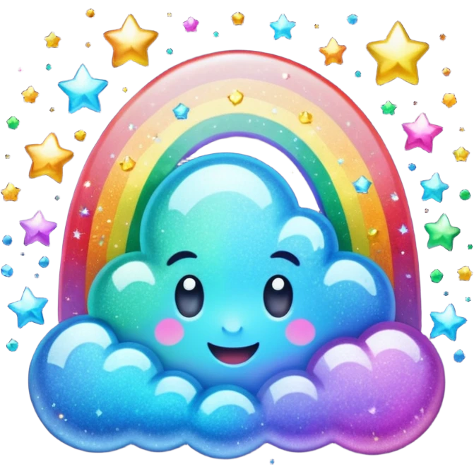 Glitter fatal touch emoji