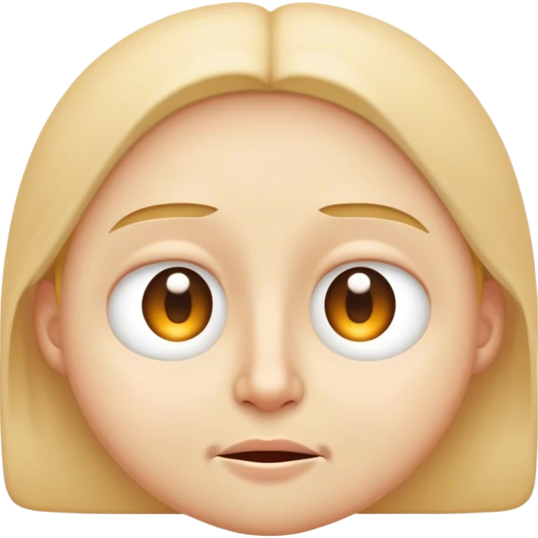 Squinty eyes no mouth emoji