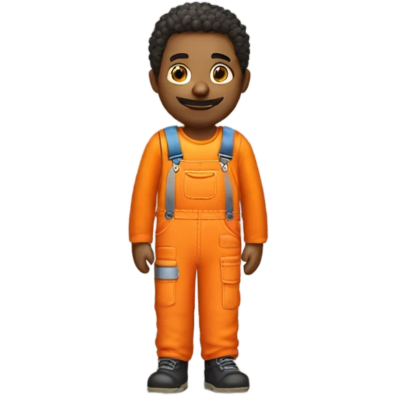 orange overalls emoji