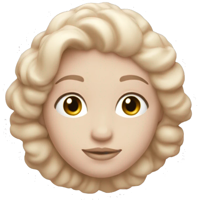 Cœur pastel rose  beige emoji