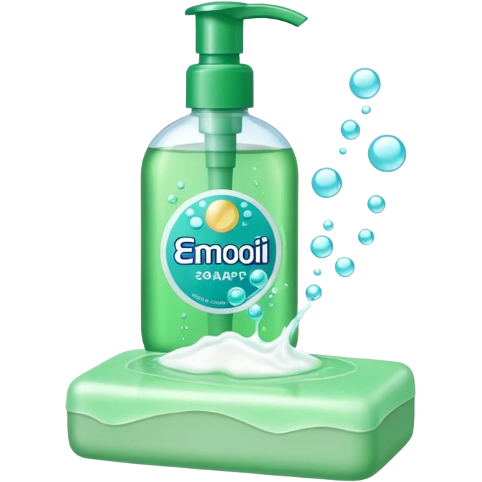 Soap and shampoo emoji
