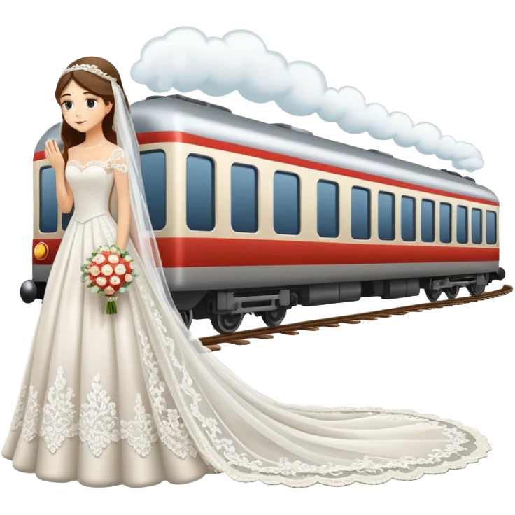 Wedding train emoji