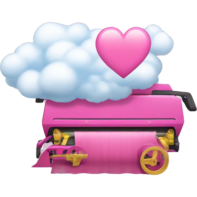 combine the pink heart emoji and the cloud emoji emoji