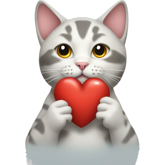CAT WITH heart emoji