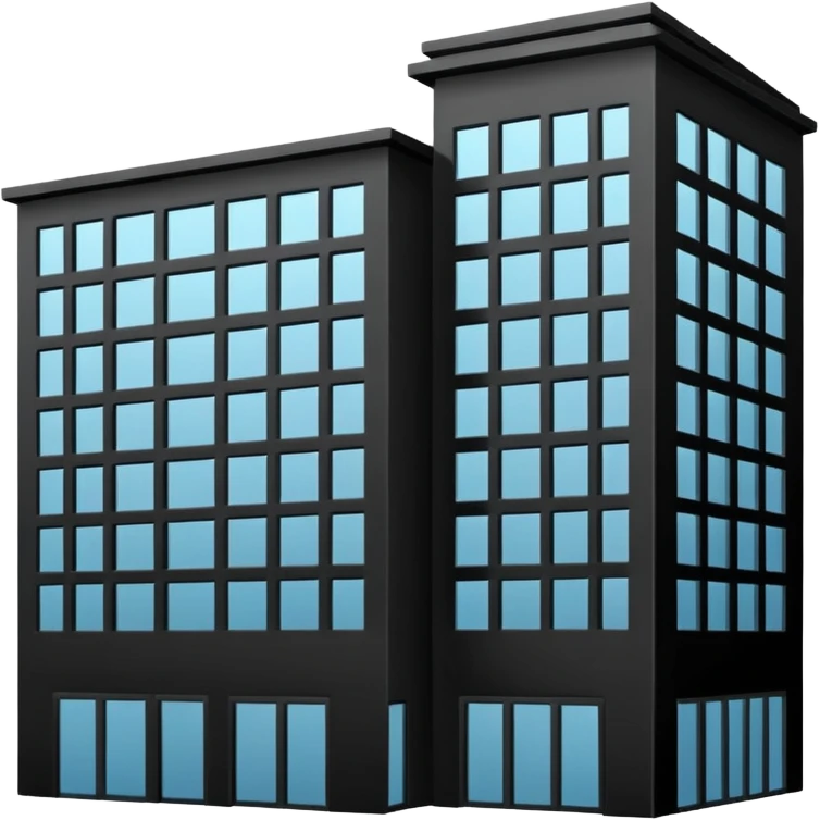 Black outline emoji or icon that represents architecture emoji