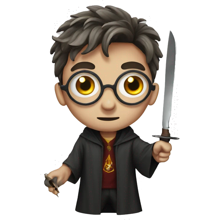 harry potter with third eye with knife emoji