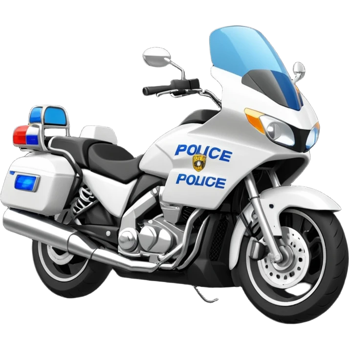 Police motorcycle emoji