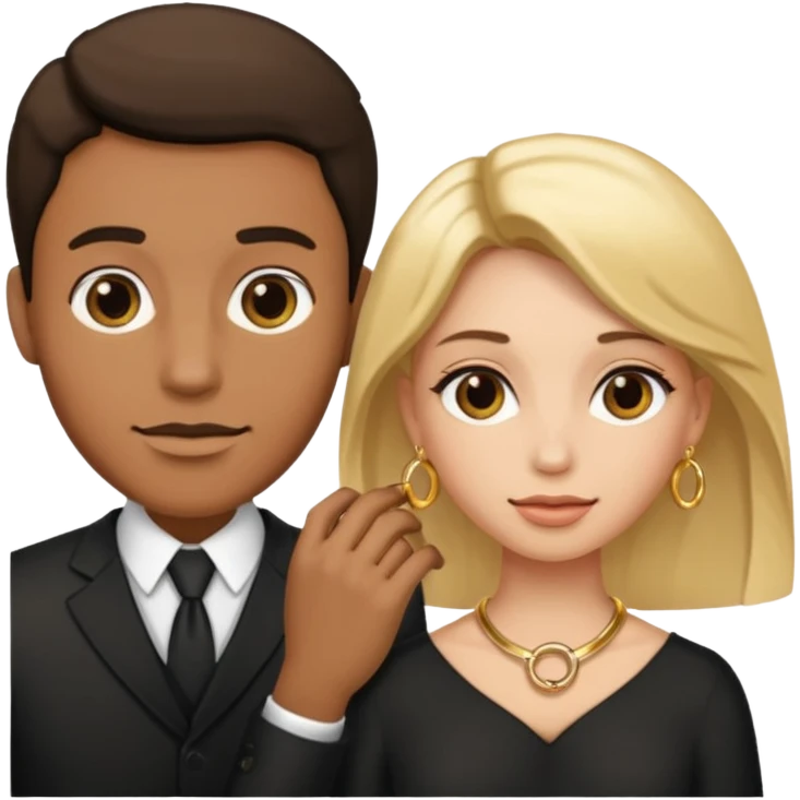 🤴🏻💍👸🏼 emoji