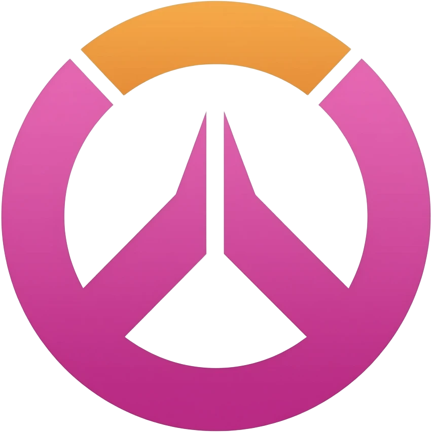 pink overwatch logo emoji