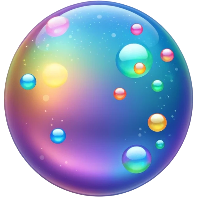 glitter bubbles emoji