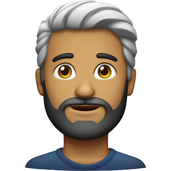 novio con barba emoji