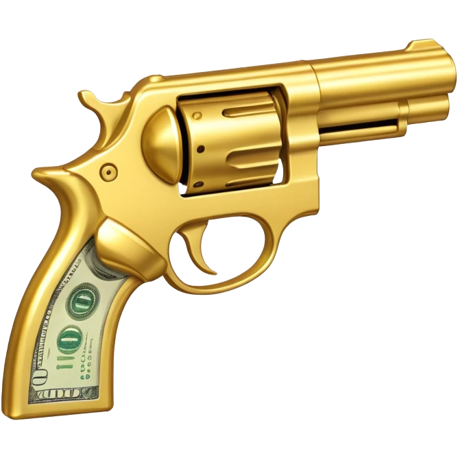 Money gun emoji