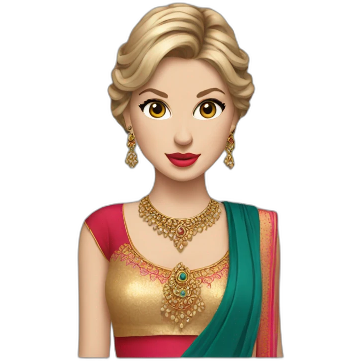 Taylor swift in Indian outfit  emoji