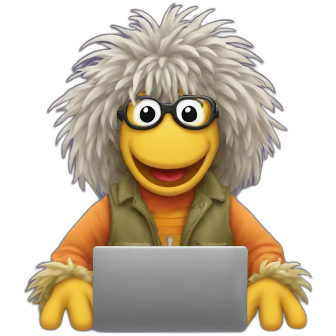 fraggle software engineer typing code emoji