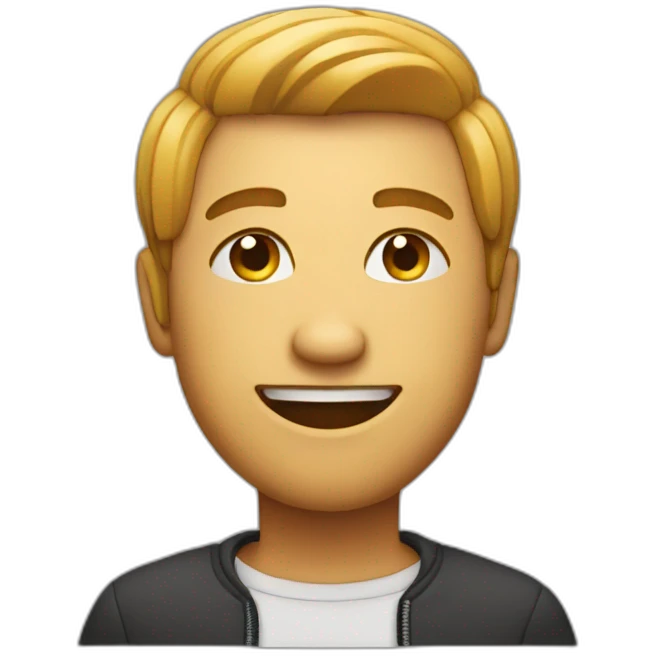 Smirking while texting emoji