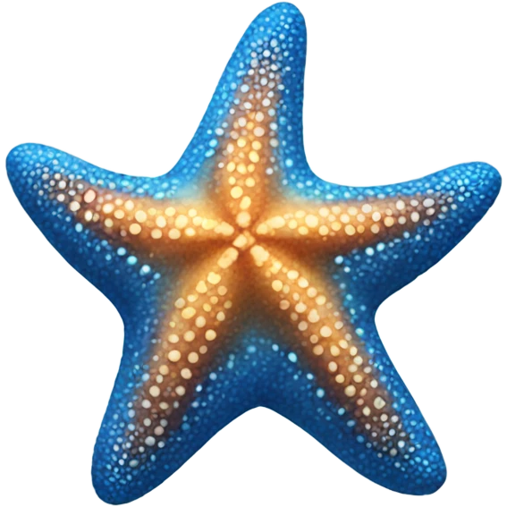Blue starfish emoji