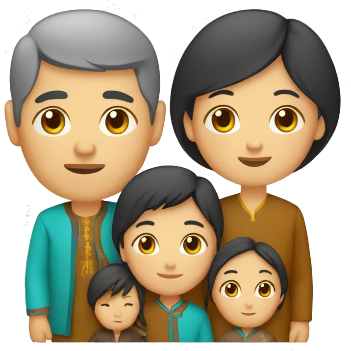 Kazakh family emoji