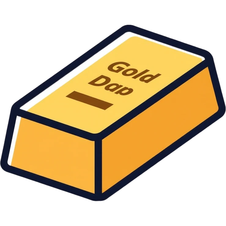 metal ingot, gold bar emoji