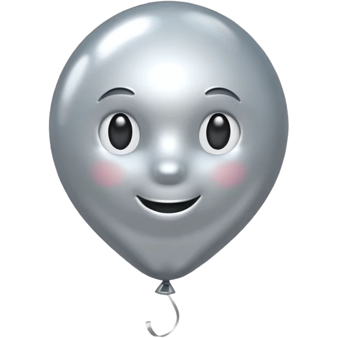 silver baloon emoji