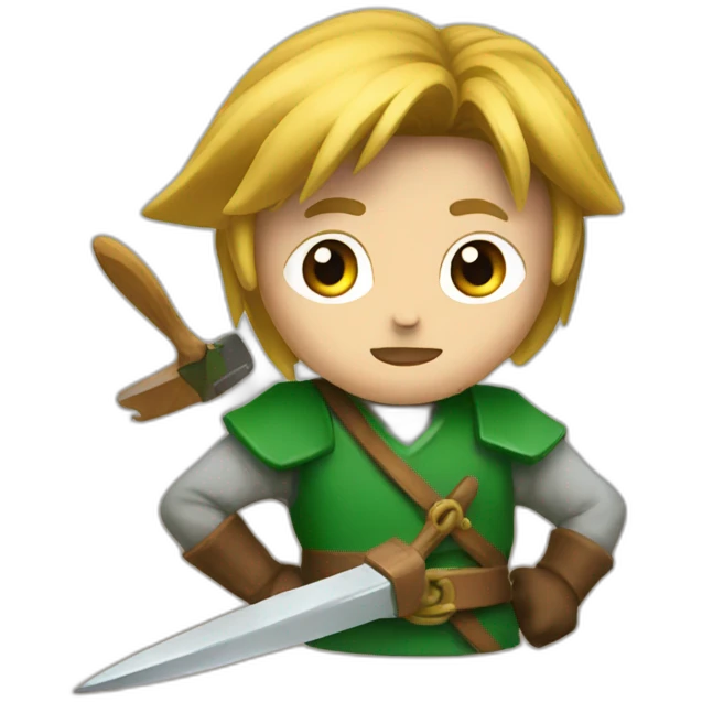 link-fighting with paintbrush emoji
