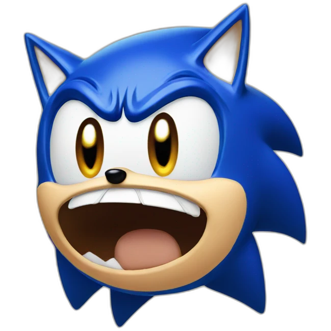 Sonic crying emoji