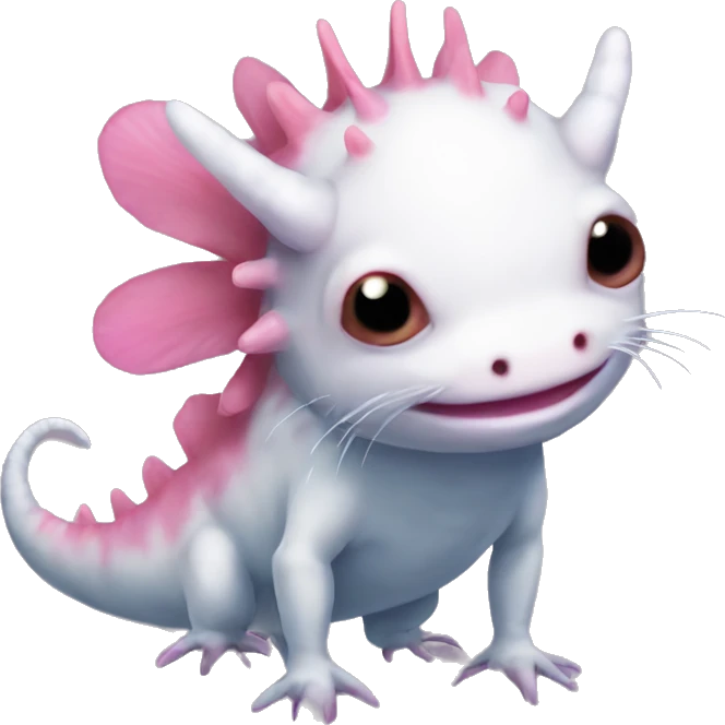 Axolotl furry anthropomorphic full body emoji