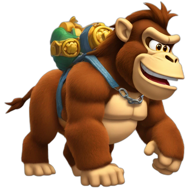 Donkey-Kong-embrasse-Bowser emoji